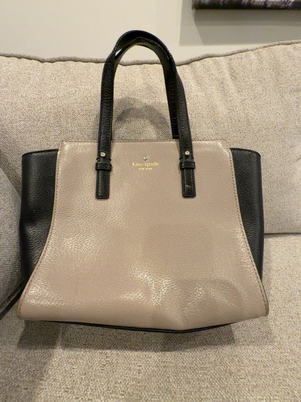 Kate Spade Large Leather Handbag - Brown Classic